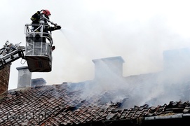 Pożar przy Nowodworskiej