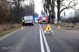 Wypadek na Fromborskiej: dwie osoby ranne