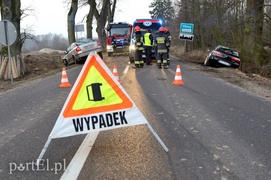 Wypadek na Fromborskiej: dwie osoby ranne