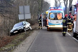 Wypadek na Fromborskiej: dwie osoby ranne