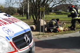 Mazdą uderzył w drzewo. Auto spłonęło