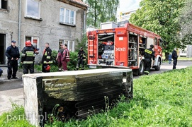 Pożar przy ul. Kasprzaka