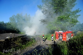 Pożar dzikiego wysypiska