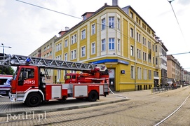 Pożar przy 1 Maja