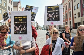 Protest w obronie ofiar gwałtów