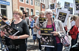 Protest w obronie ofiar gwałtów