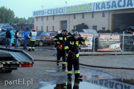 Pożar w hali z częściami do aut przy obwodnicy