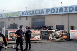 Pożar w hali z częściami do aut przy obwodnicy