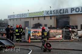 Pożar w hali z częściami do aut przy obwodnicy