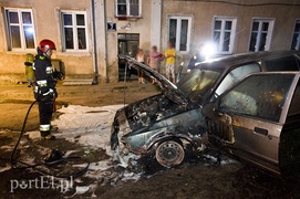 Spłonął samochód przy ul. Górnośląskiej