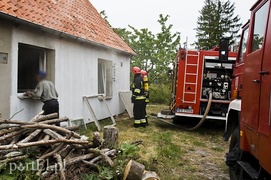 Pożar domu w Nowakowie