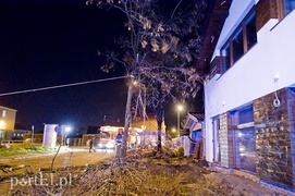 Mocno wieje, uwaga na drzewa