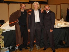 Adam i Marek Kulesza z Lordem Vaderem, czyli Davidem Prowsem