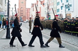 Podchorążowie wyszli na ulice Elbląga