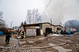 Pożar stolarni przy Łęczyckiej