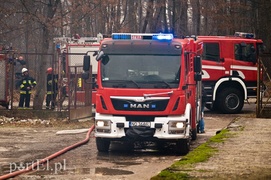 Pożar stolarni przy Łęczyckiej