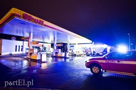 Pożar na stacji paliw