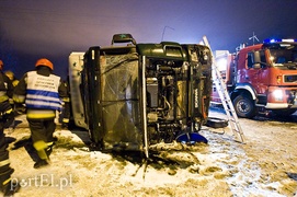 Ciężarówka na  boku, kierowca pijany (aktualizacja)