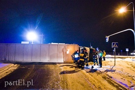 Ciężarówka na  boku, kierowca pijany (aktualizacja)