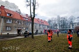 Pożar na Sadowej, mieszkańcy ewakuowani