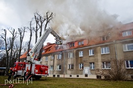 Pożar na Sadowej, mieszkańcy ewakuowani