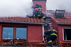 Pożar na Sadowej, mieszkańcy ewakuowani