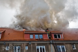 Pożar na Sadowej, mieszkańcy ewakuowani