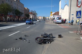 Uderzyła w motocyklistę na Hetmańskiej