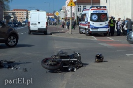 Uderzyła w motocyklistę na Hetmańskiej