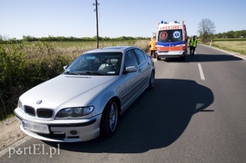 Wypadek motocyklisty. Mężczyzna trafił do szpitala