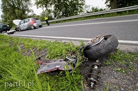 Droga nr 22 była zablokowana. Wypadek w Karczowiskach Górnych