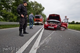 Droga nr 22 była zablokowana. Wypadek w Karczowiskach Górnych