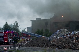 Pożar hali przy Grunwaldzkiej