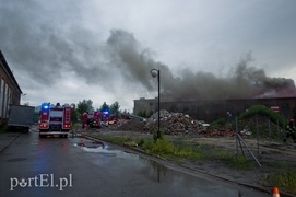 Pożar hali przy Grunwaldzkiej