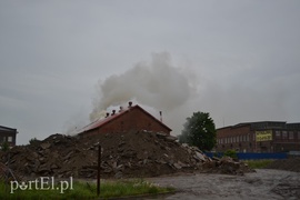 Pożar hali przy Grunwaldzkiej