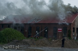 Pożar hali przy Grunwaldzkiej