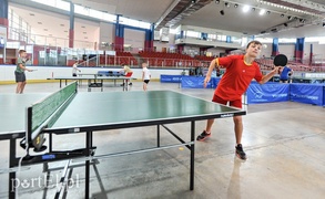 W ping-ponga na lodowisku