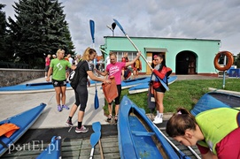 Kajakowy trening Startu