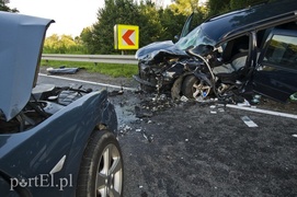 Czołowe zderzenie pod Elblągiem