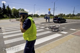 Potrącenie na rondzie