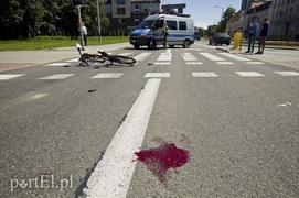 Potrącenie na rondzie