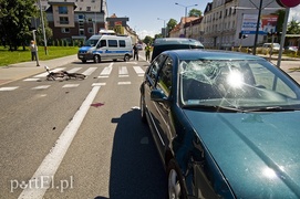 Potrącenie na rondzie