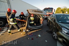 Wypadek na \"siódemce\", są ranni (aktualizacja)