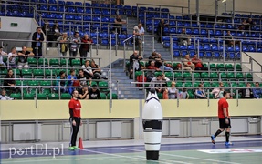 Michael Biegler na treningu Meblarzy