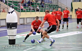 Michael Biegler na treningu Meblarzy