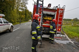Pożar poddasza w Dąbrowie