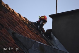 Pożar przy ul. Orężnej