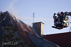 Pożar przy ul. Orężnej