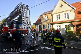 Pożar przy ul. Orężnej