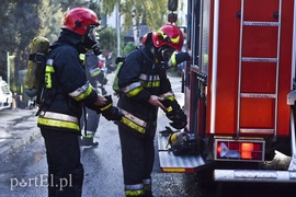 Pożar przy ul. Orężnej